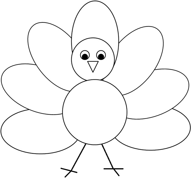 Free simple thanksgiving cliparts. Clipart turkey easy