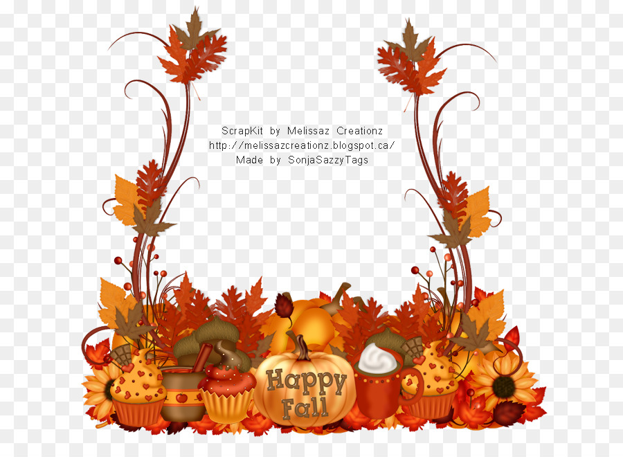 clipart thanksgiving floral