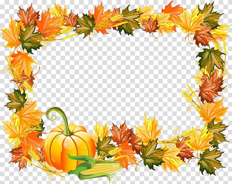clipart thanksgiving frame