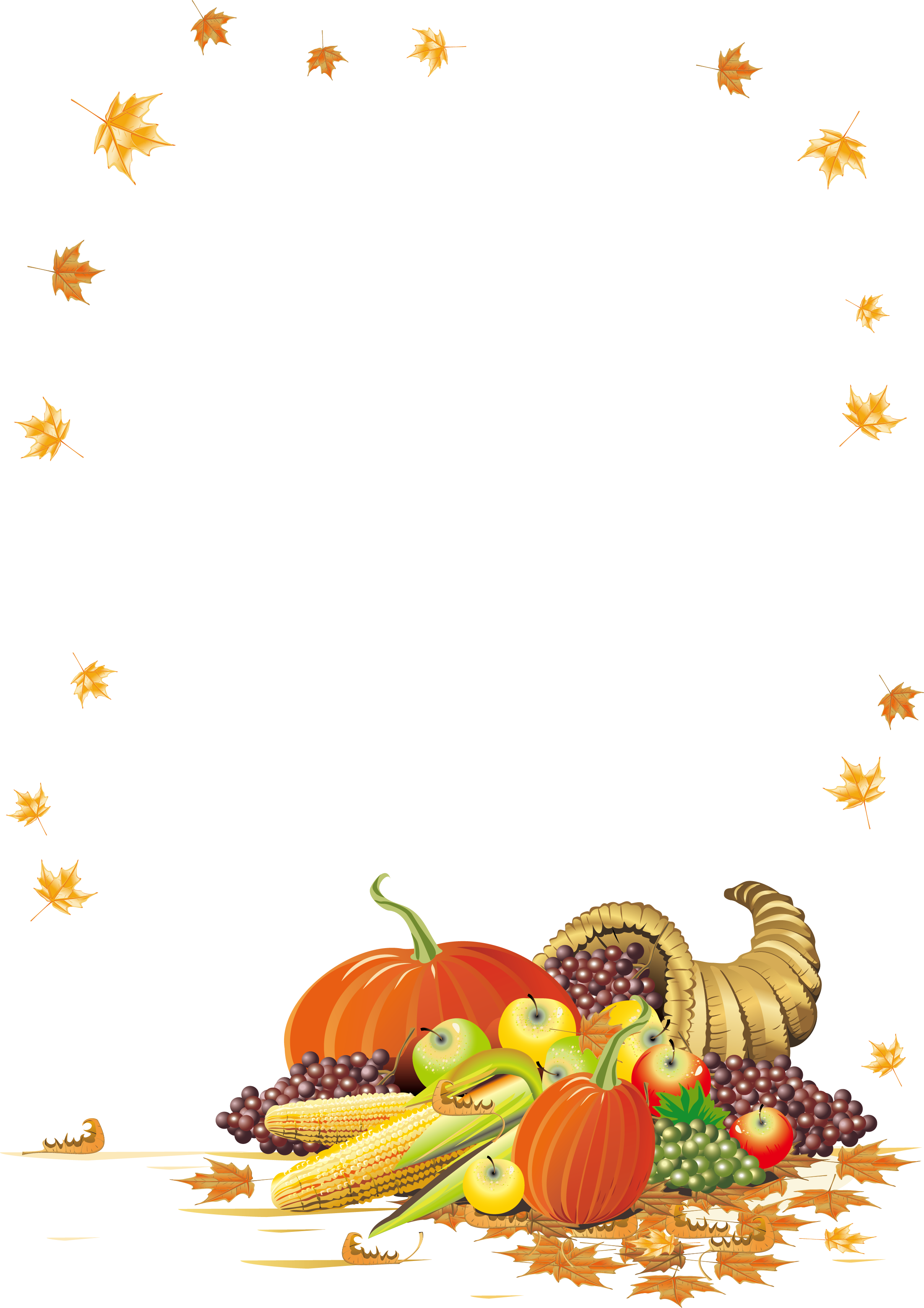 Cornucopia clip art creative. Clipart thanksgiving fruit