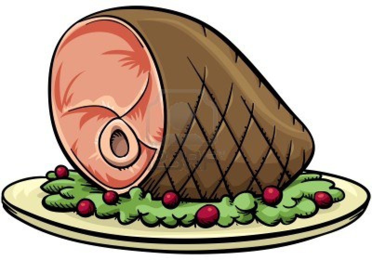 dinner clipart turkey and ham