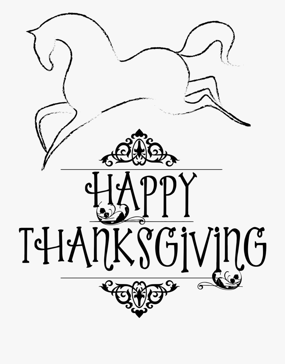 horses clipart thanksgiving