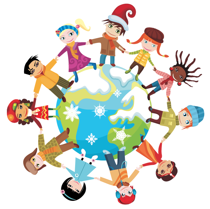 Clipart thanksgiving multicultural. Christmas around the world