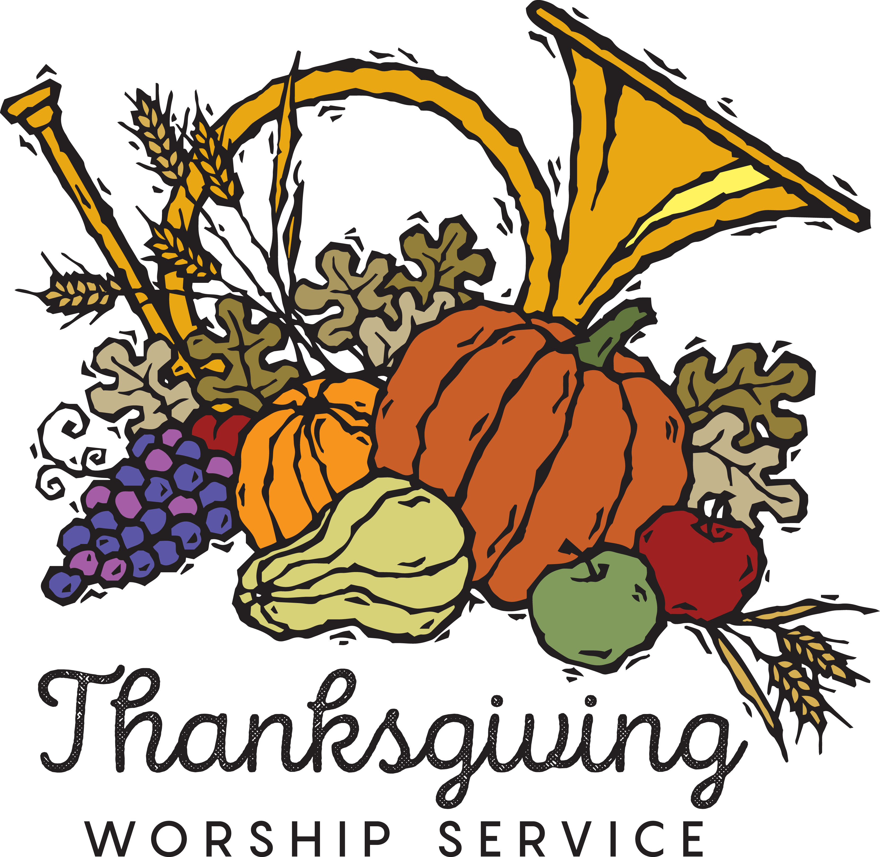 Clipart thanksgiving service. 