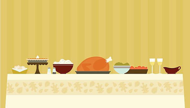 Station . Clipart thanksgiving table