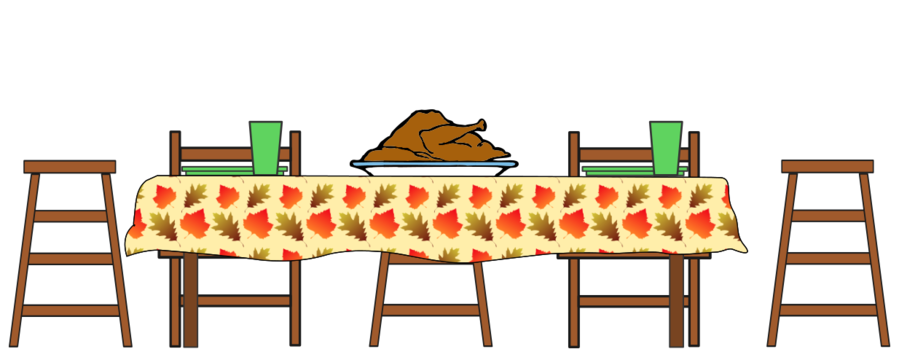 Clipart thanksgiving table. Turkey cartoon 