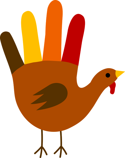 Handprint clipart small. Thanksgiving week happy day