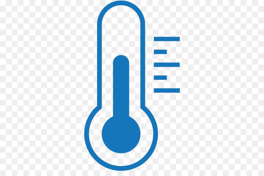 clipart thermometer blue