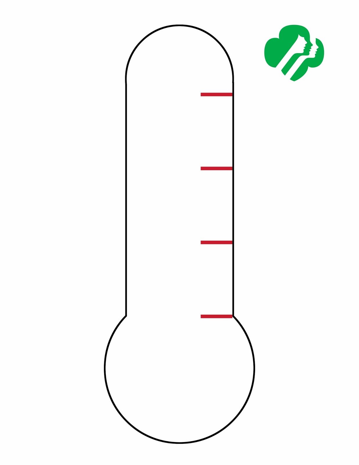 Leader clipart goal. Thermometer template free clip