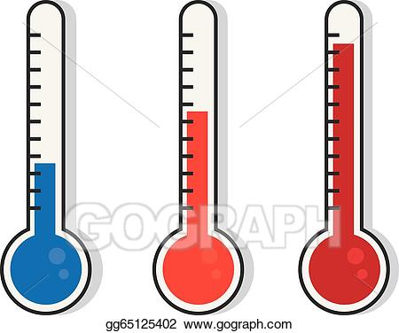 clipart thermometer coloured