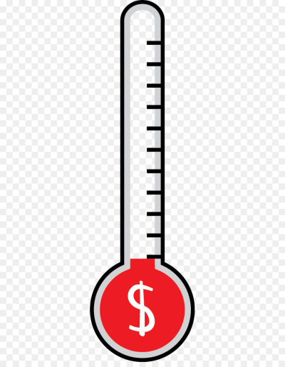 clipart thermometer donation