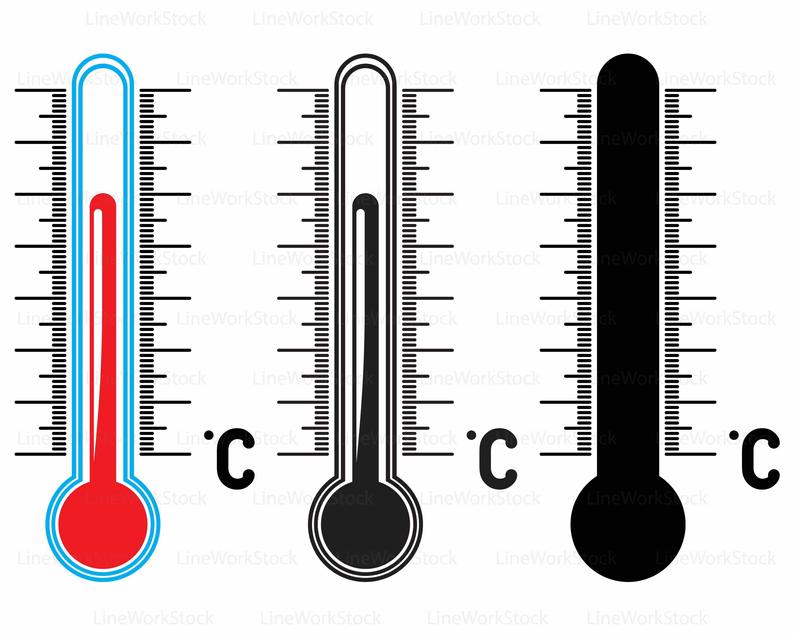 Clipart thermometer editable. Svg silhouette cricut cut