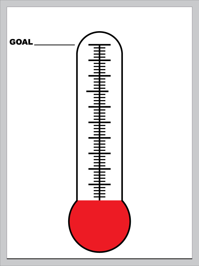 Fillable Thermometer Chart
