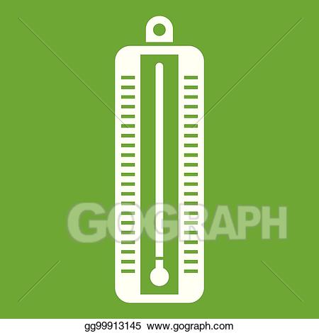 clipart thermometer green