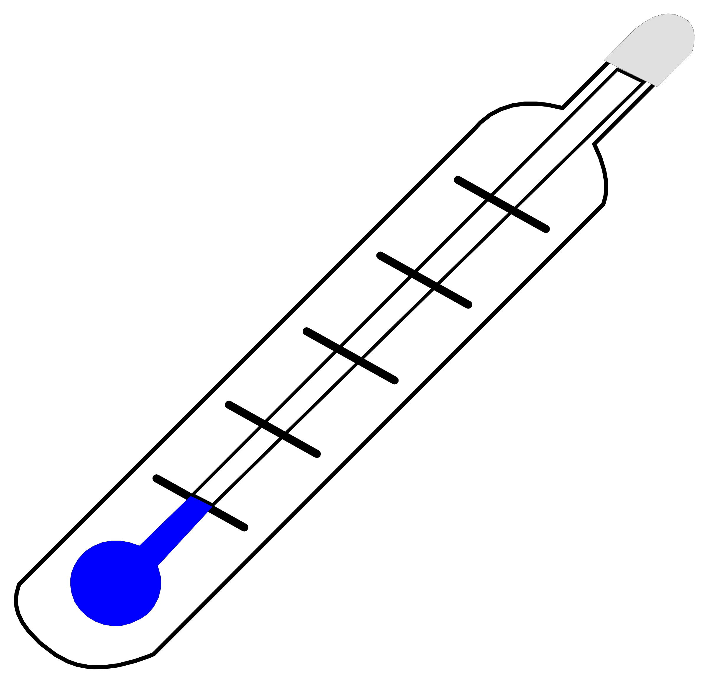 frozen clipart thermometer