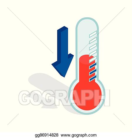 clipart thermometer low