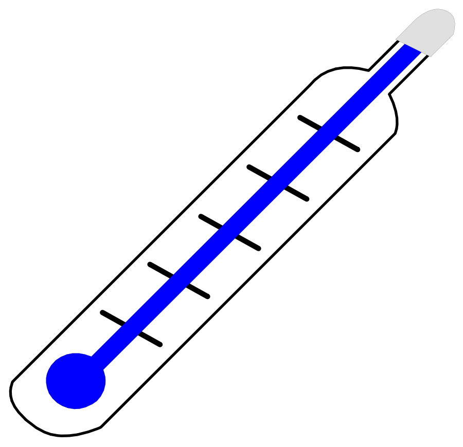clipart thermometer modern