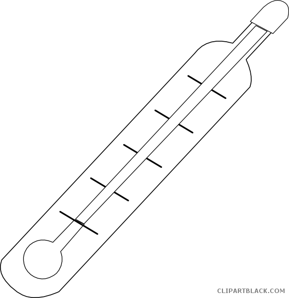 clipart thermometer outline