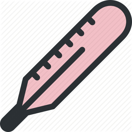 clipart thermometer pink