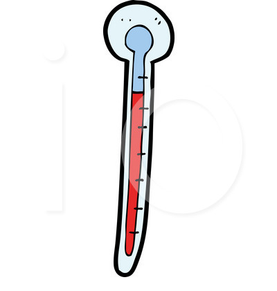 sick clipart thermometer