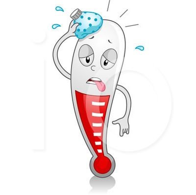 clipart thermometer sick student