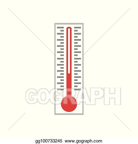 Vector art symbol eps. Clipart thermometer simple thermometer