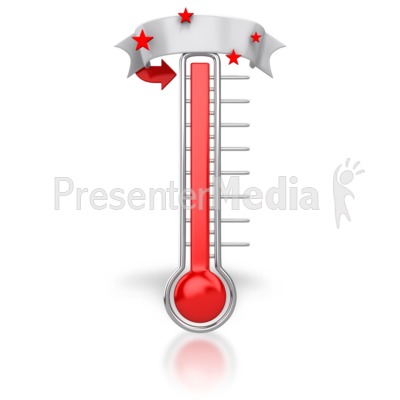 Blank banner signs and. Clipart thermometer target fundraising
