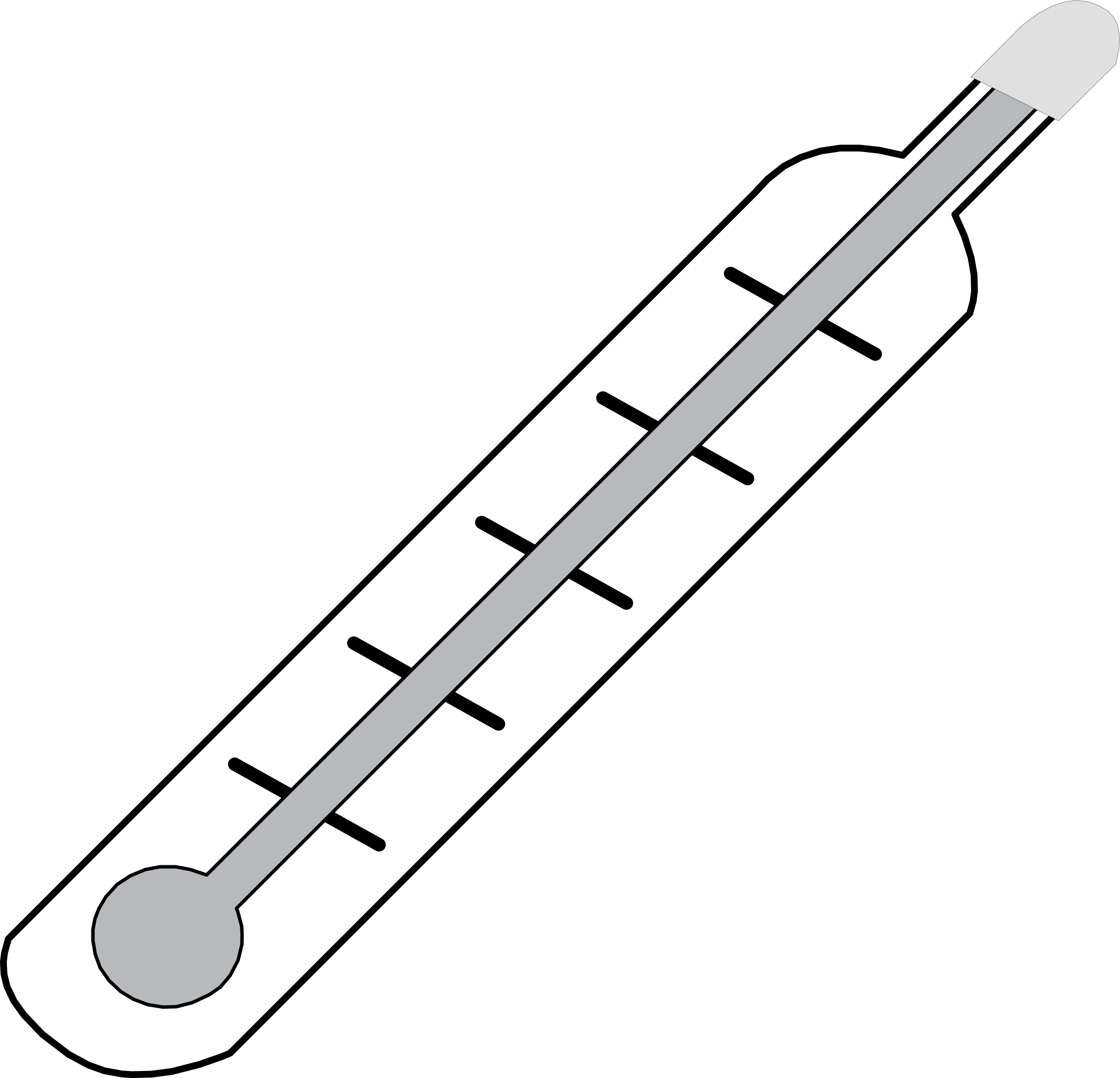 clipart thermometer vector