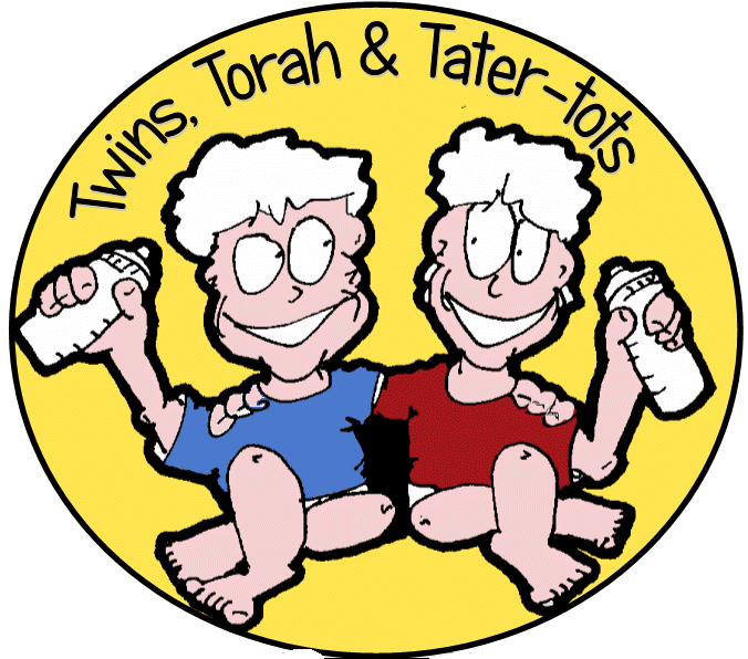 Twins clipart group baby. Torah and tater tots