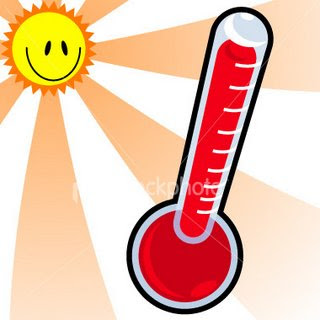 hot clipart thermometer