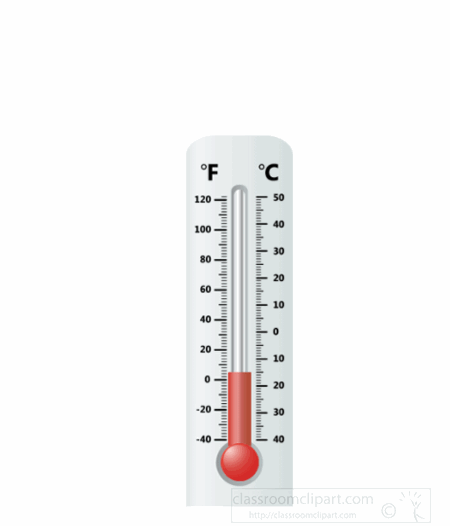 Animated with temperature . Clipart thermometer weather