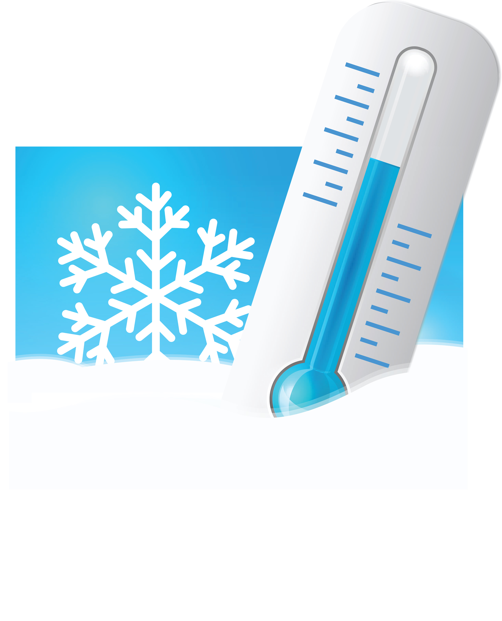 clipart thermometer winter