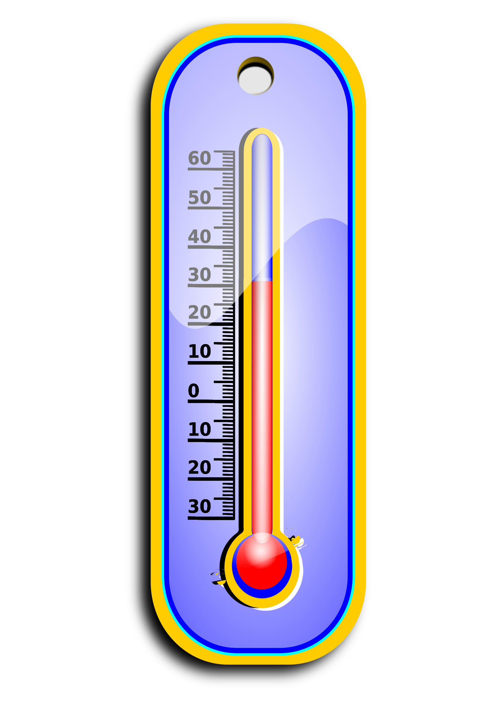 winter clipart thermometer