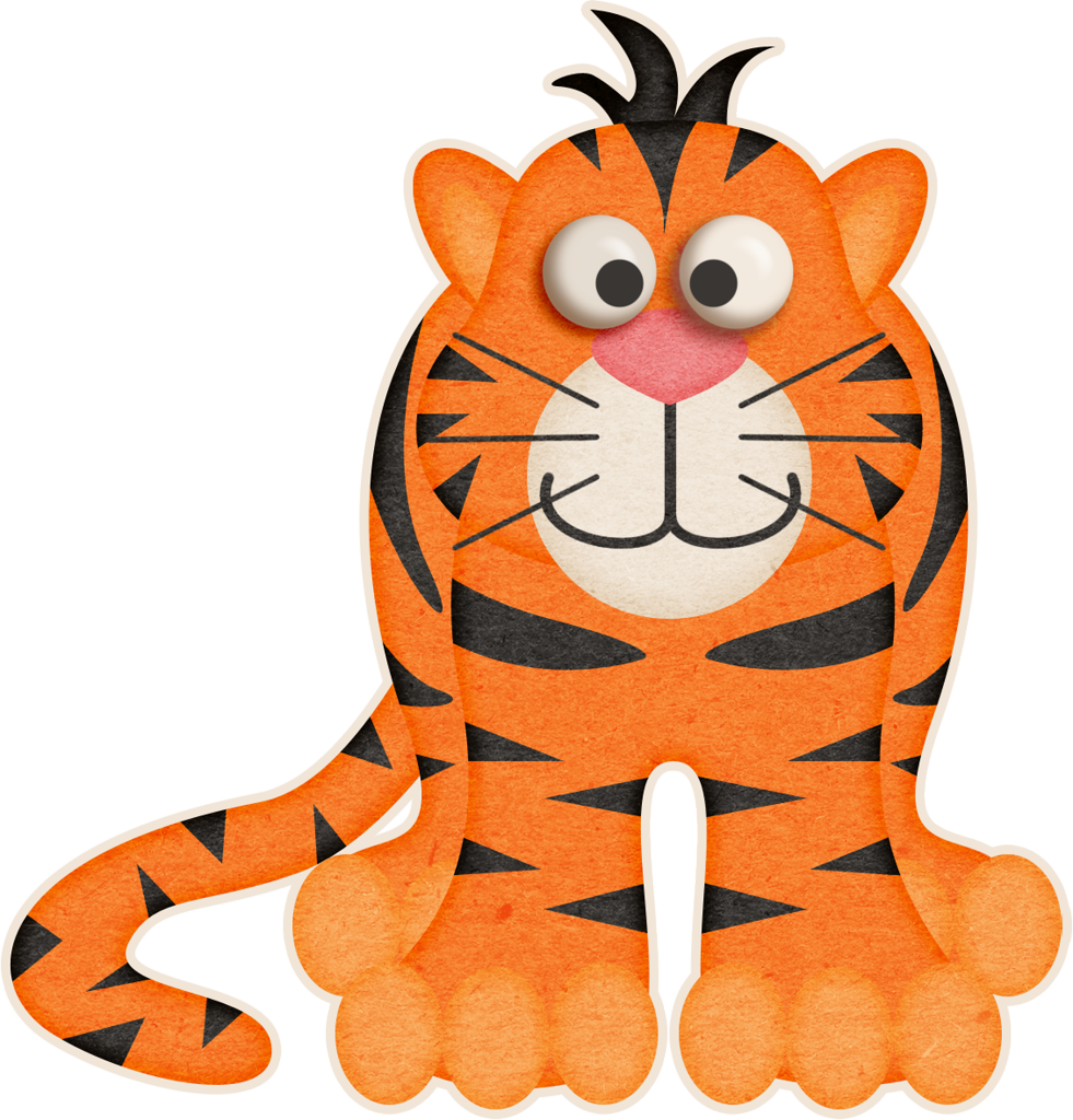 clipart tiger birthday