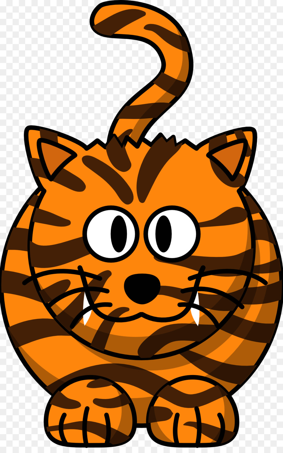 clipart tiger cartoon