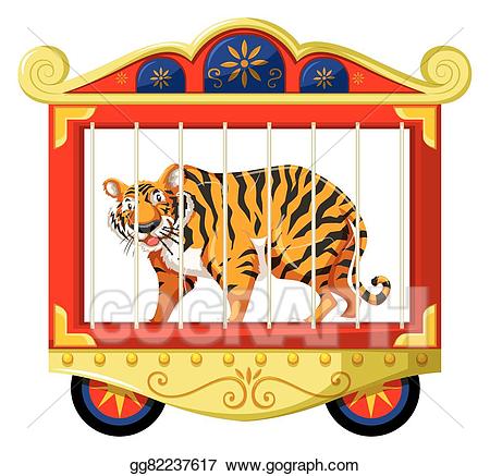 clipart tiger circus