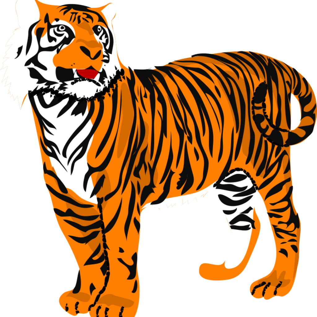 Clipart tiger easy. Free snowflake hatenylo com