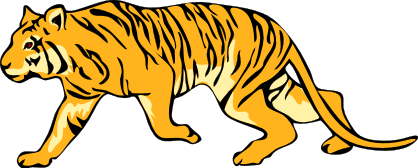 Free clip art image. Clipart tiger indochinese tiger