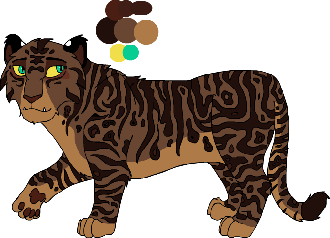 Custom lioness hybrid cub. Clipart tiger leopard