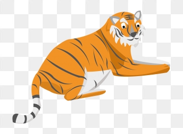 clipart tiger mammal