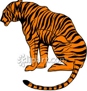 clipart tiger side