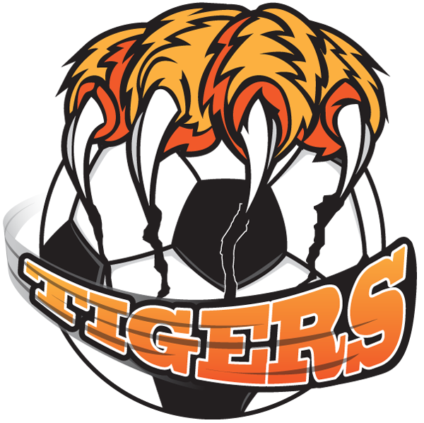 clipart tiger soccer