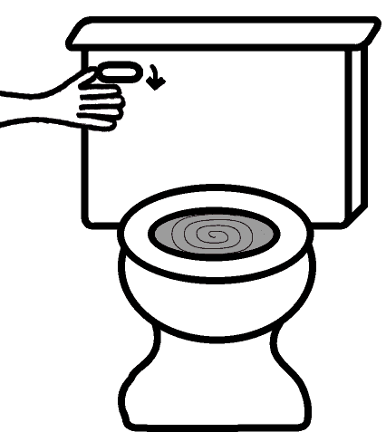 clipart toilet flush toilet
