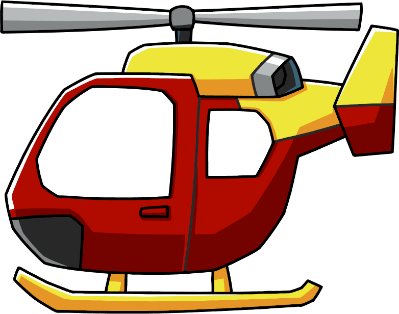 orange clipart helicopter
