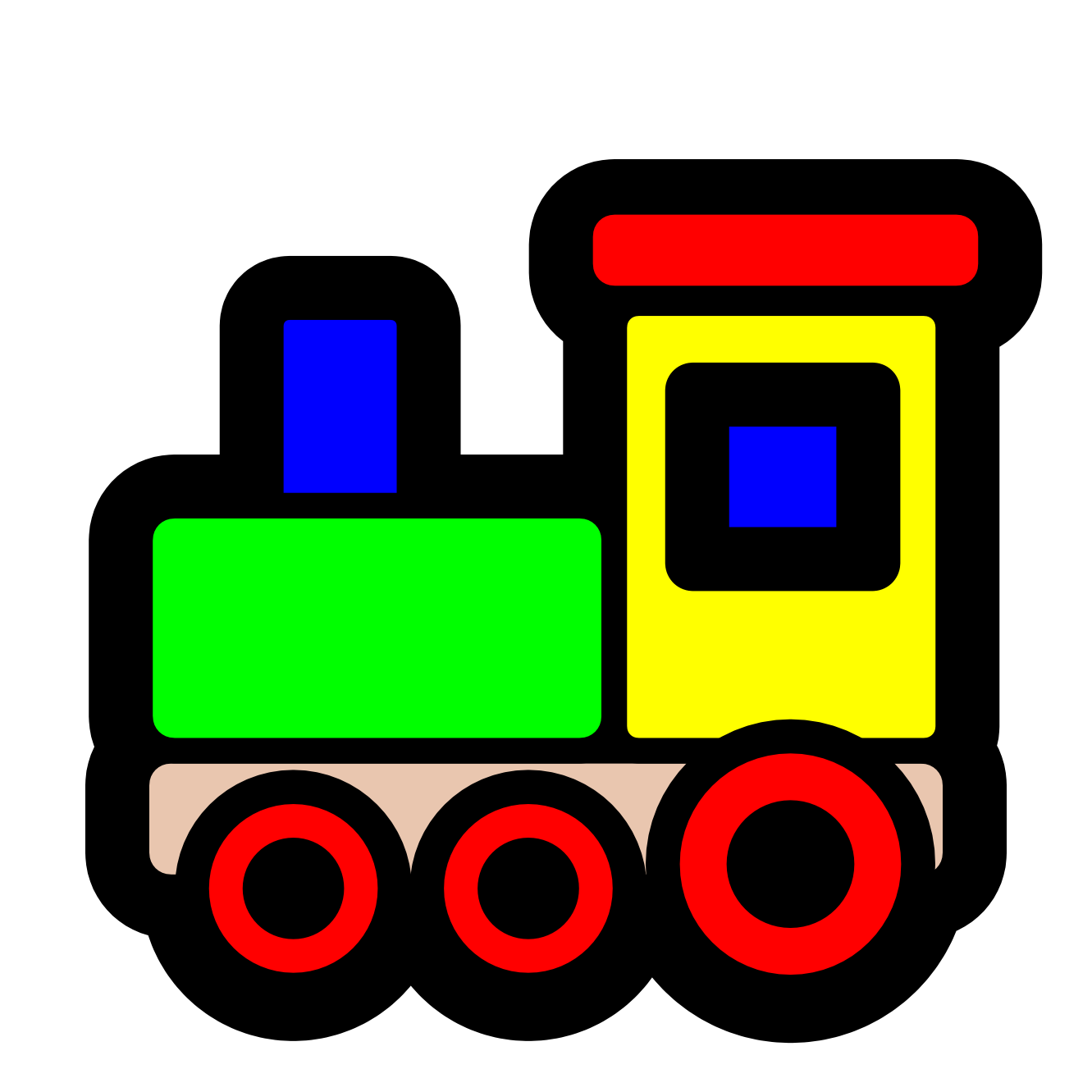 Toy trains image group. Wagon clipart cartoon