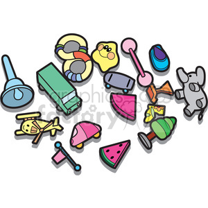toy clipart messy