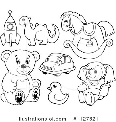 clipart toys outline