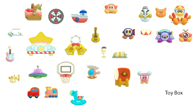 Wii kirby s epic. Clipart toys toy bin