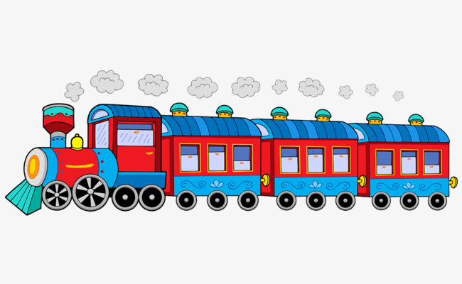 Clipart train cartoon. Station 