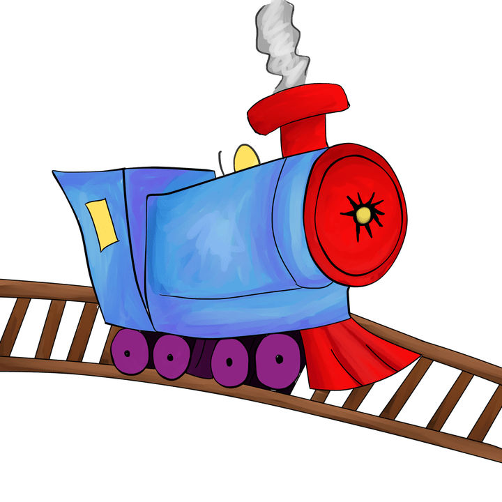clipart train comic